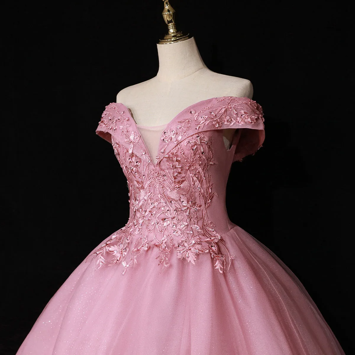 Lovely Ball Gown Off Shoulder Sweetheart Long Formal Dress, Sweet 16 Party Dress