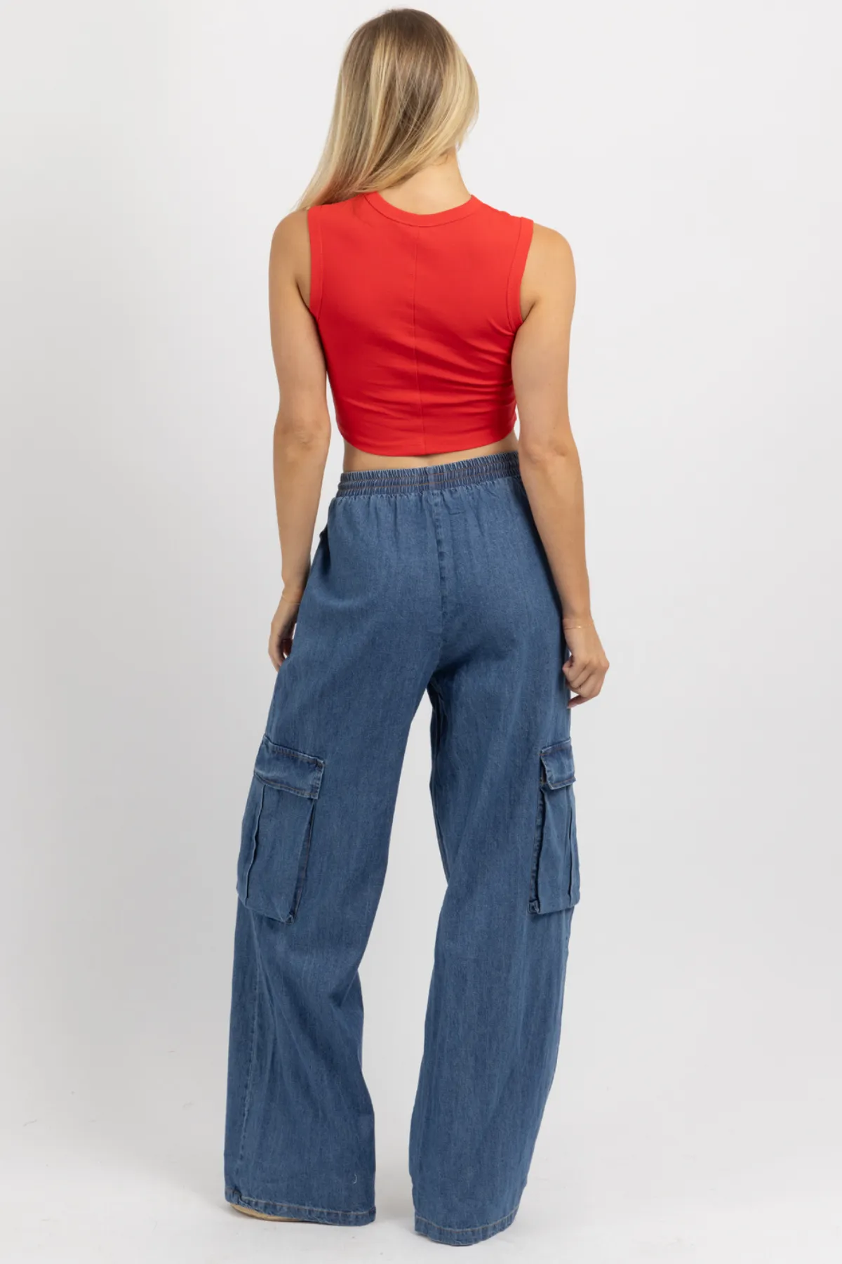 MAGGIE DENIM CARGO PANT *BACK IN STOCK*