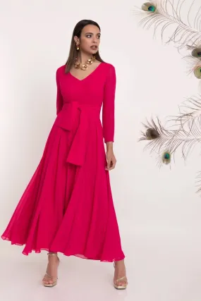 Matilde Cano Fuchsia Dress