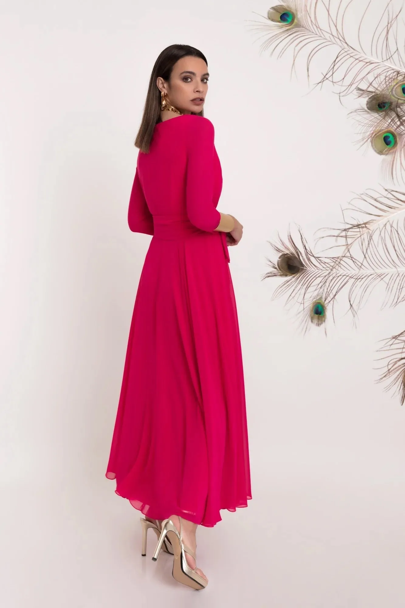 Matilde Cano Fuchsia Dress