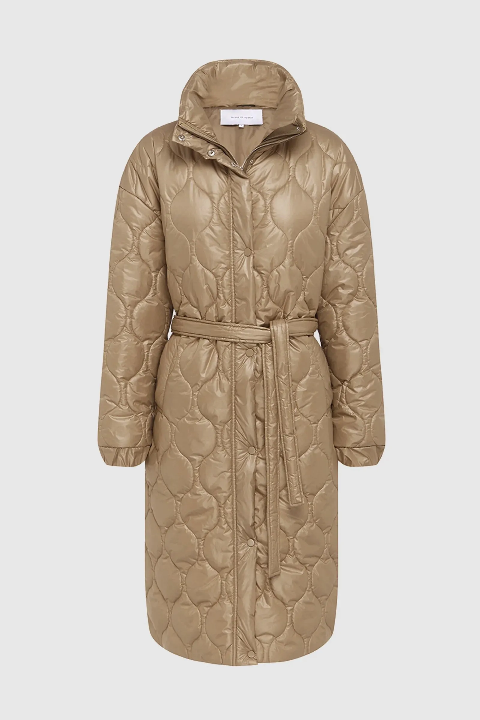 Maxwell Quilted Oversized Coat in Cornstalk