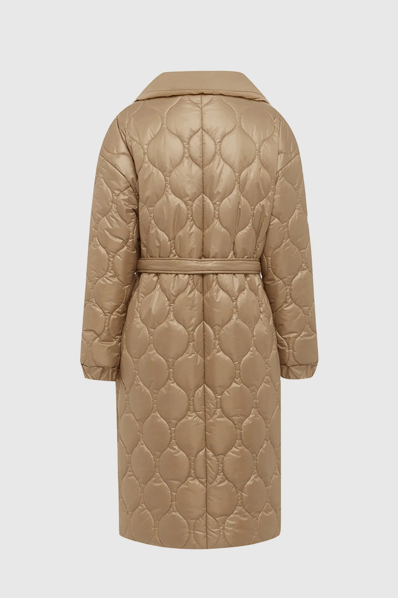 Maxwell Quilted Oversized Coat in Cornstalk