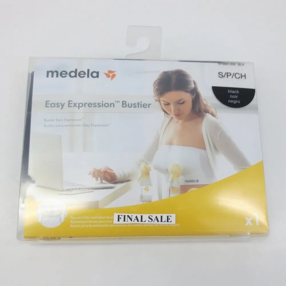 Medela Easy Expression Nursing Bustier - Black (S) (67932GP) (Open Box)