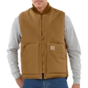 Men's Relaxed Fit Firm Duck Insulated Rib Collar Vest