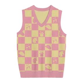 Midwest Princess Checkered Knit Vest