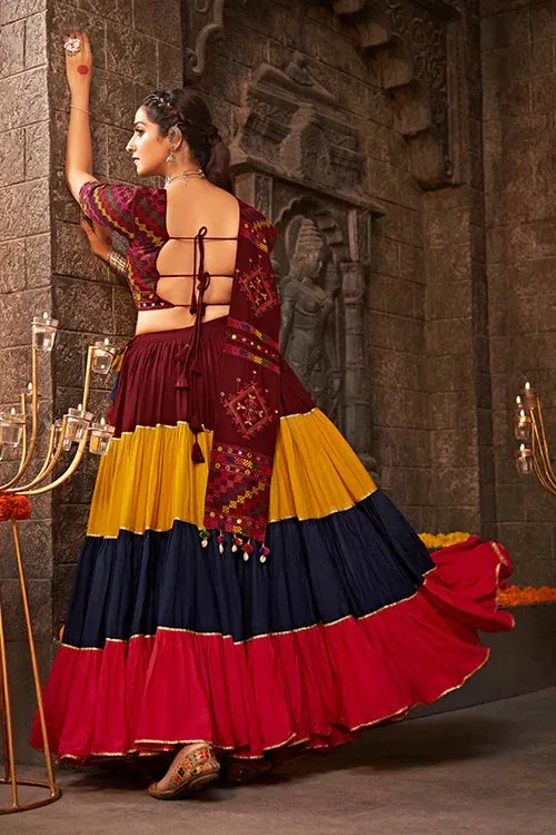 Multi Color Beautiful Chaniya Choli for Women Navratri Festival