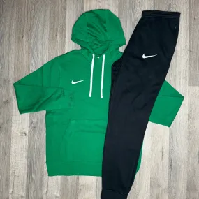 Nike Park Hoodie & Joggers Set - Green / Black