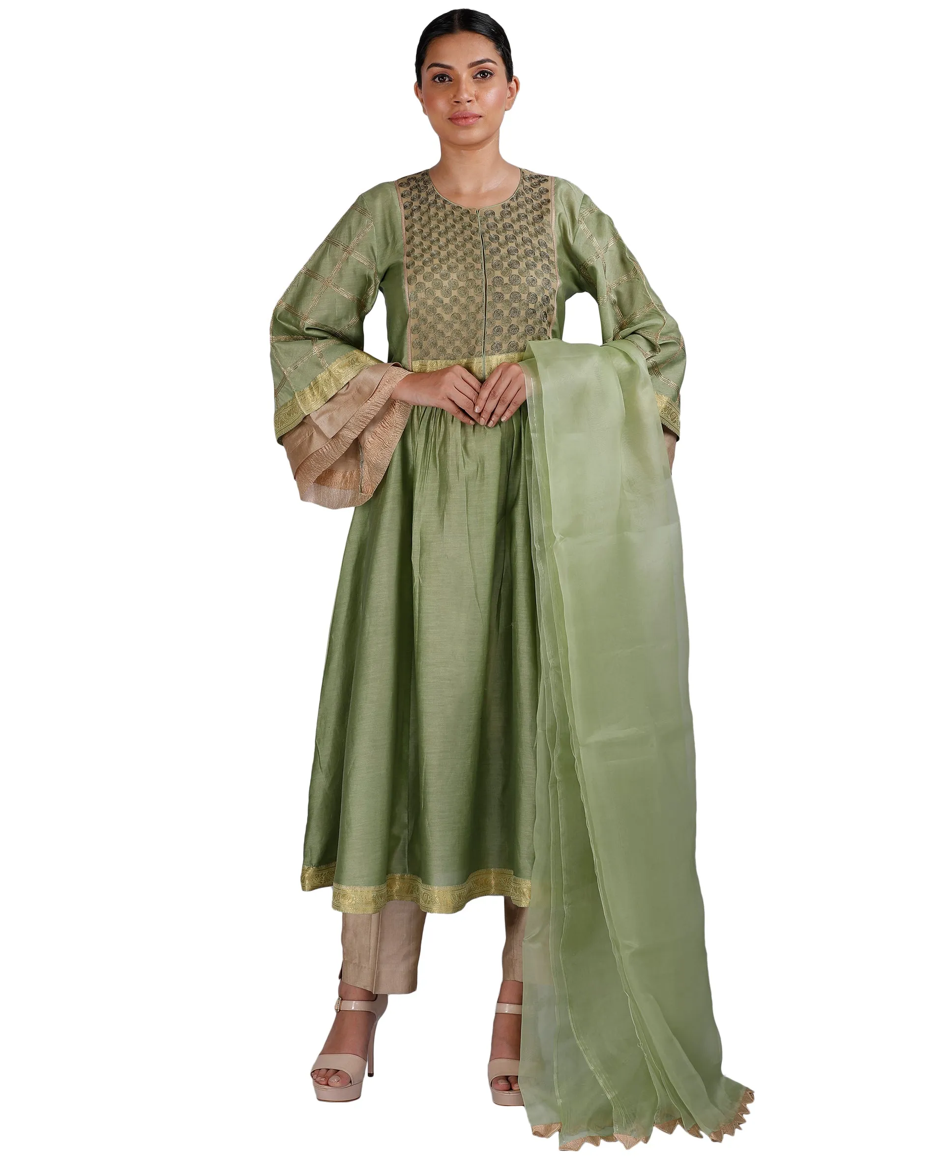 Olive Green Salwar