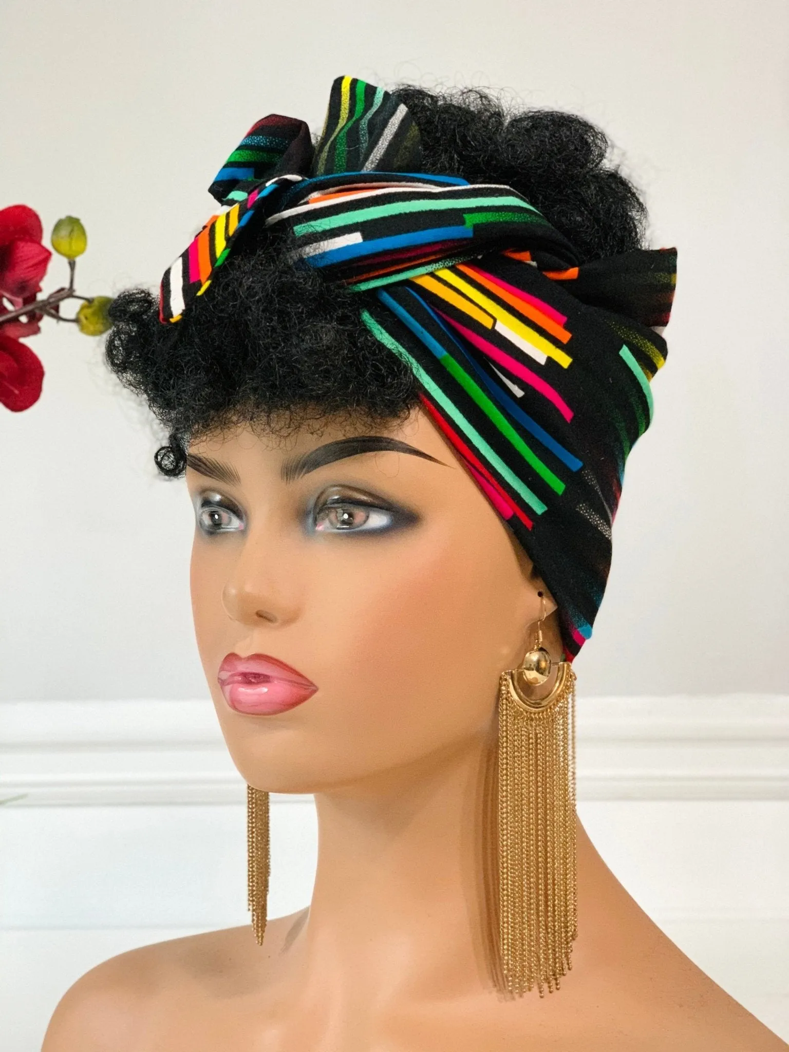 Ori African Print Satin-Lined Headwrap