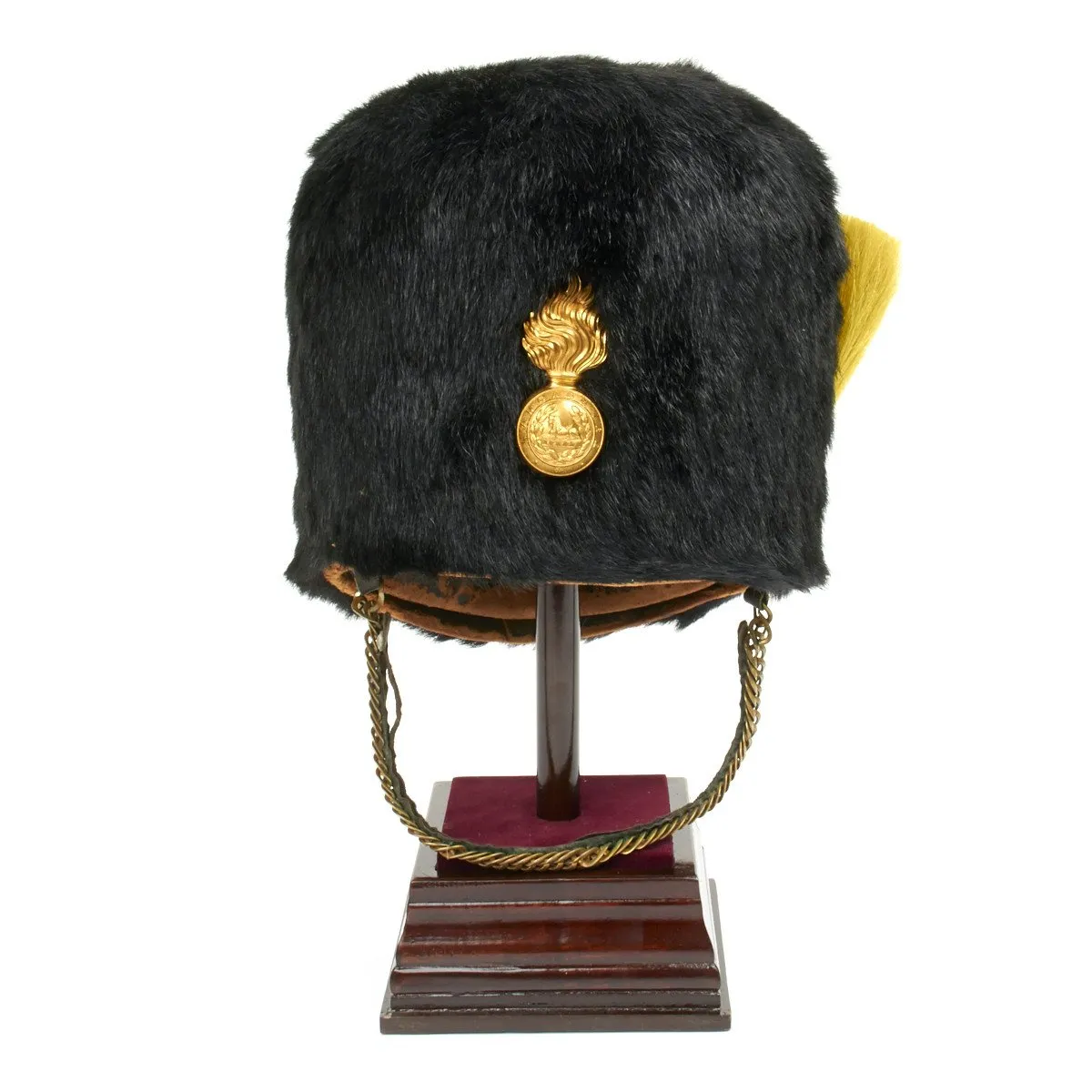 Original British WWI Lancashire Fusiliers Bearskin Busby - Dated 1912