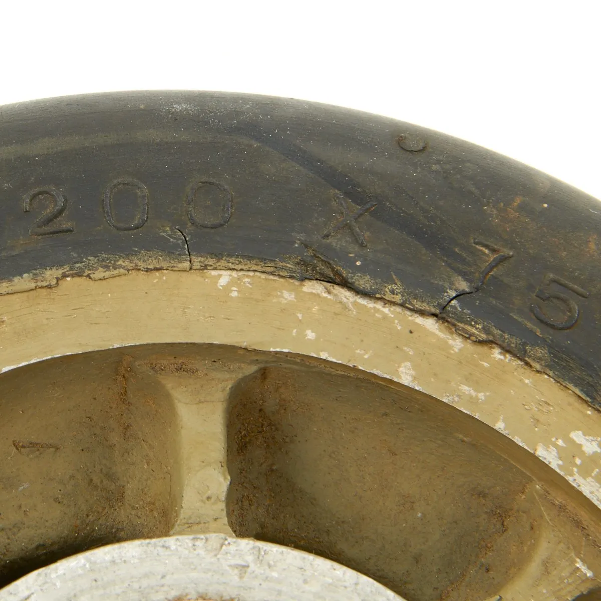 Original Japanese WWII Mitsubishi A6M Zero Rear Wheel