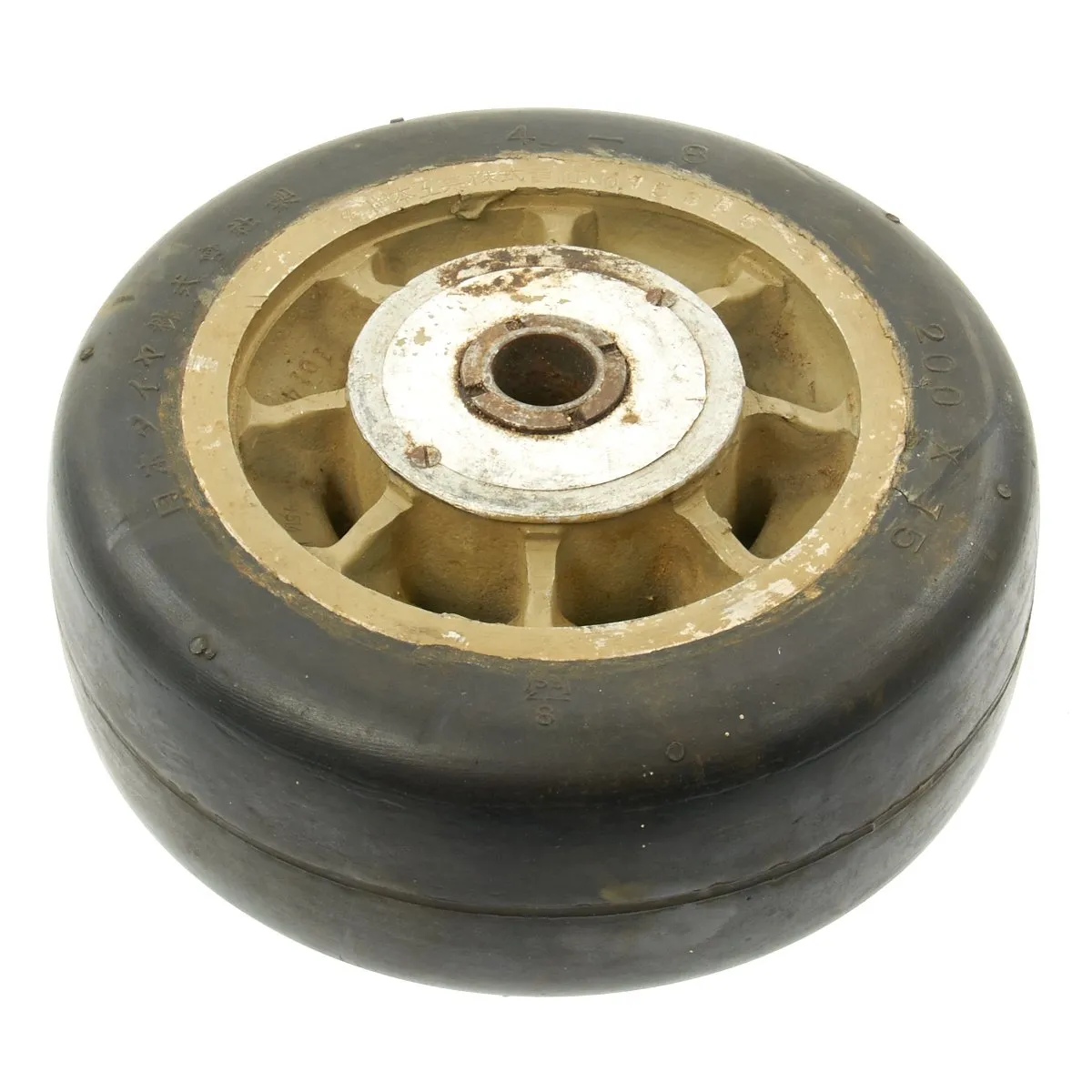 Original Japanese WWII Mitsubishi A6M Zero Rear Wheel