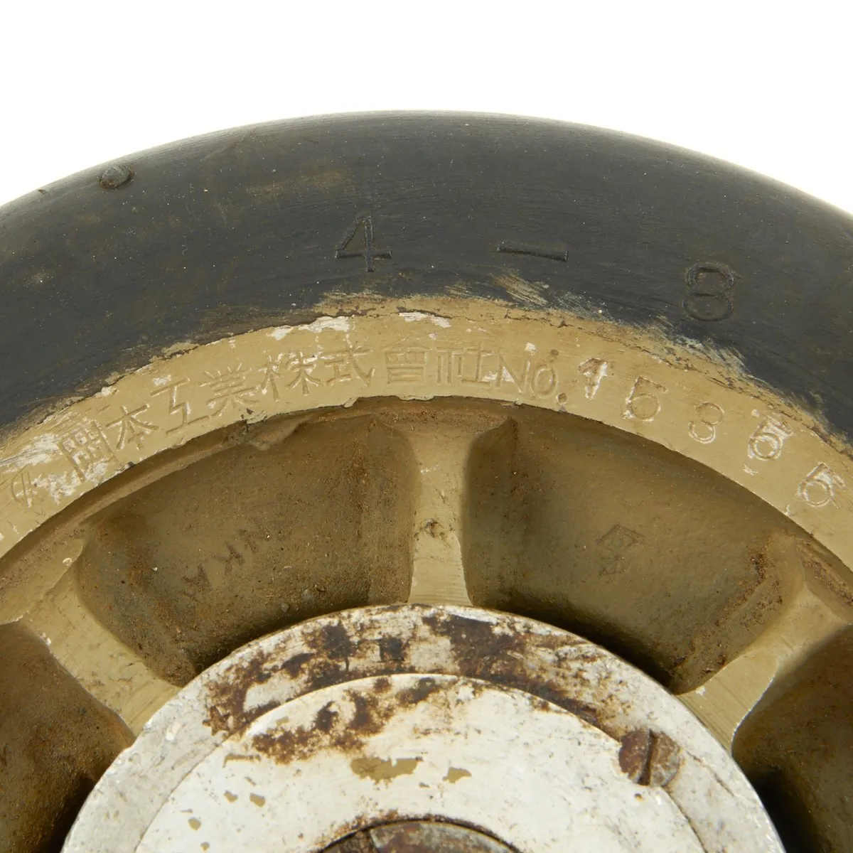 Original Japanese WWII Mitsubishi A6M Zero Rear Wheel