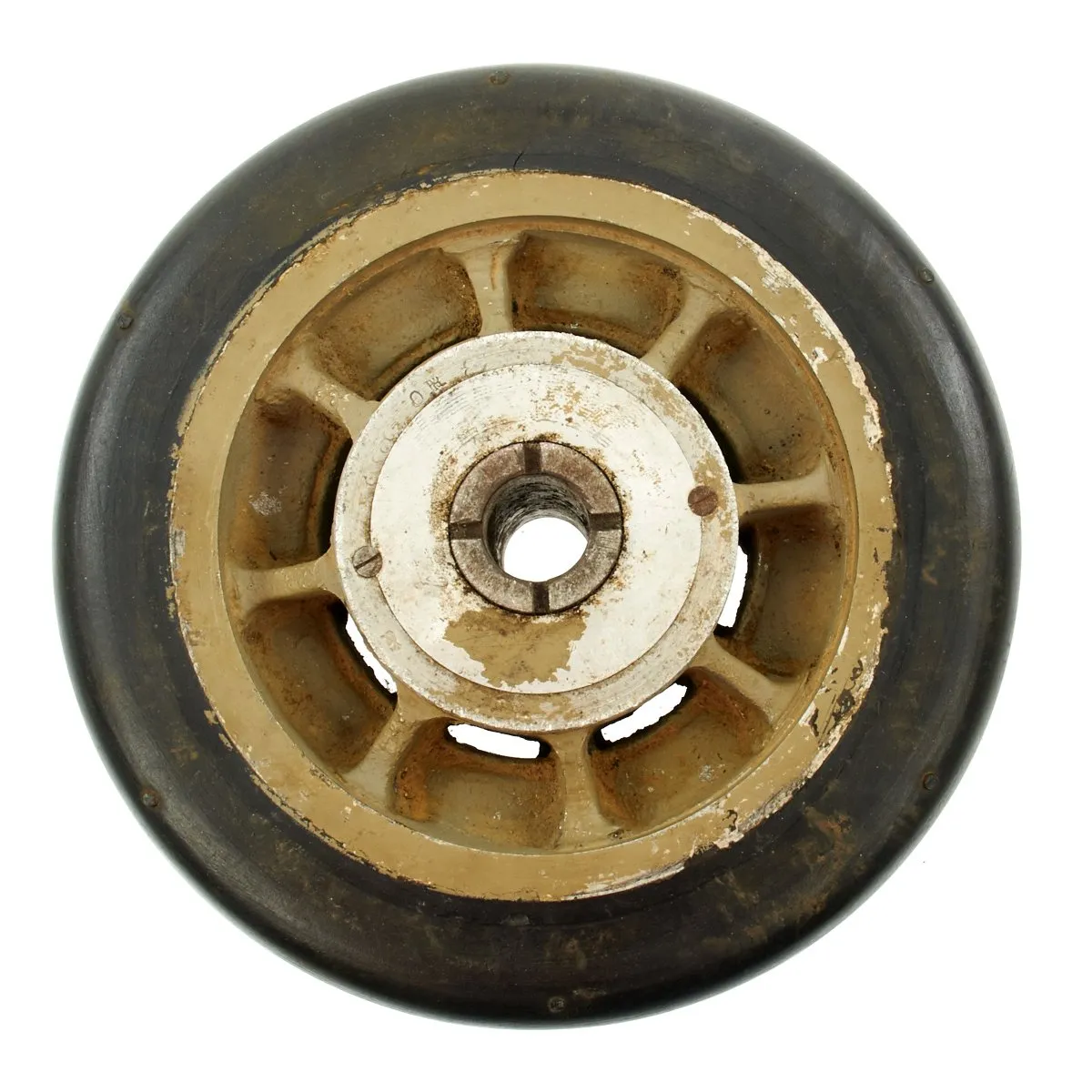 Original Japanese WWII Mitsubishi A6M Zero Rear Wheel