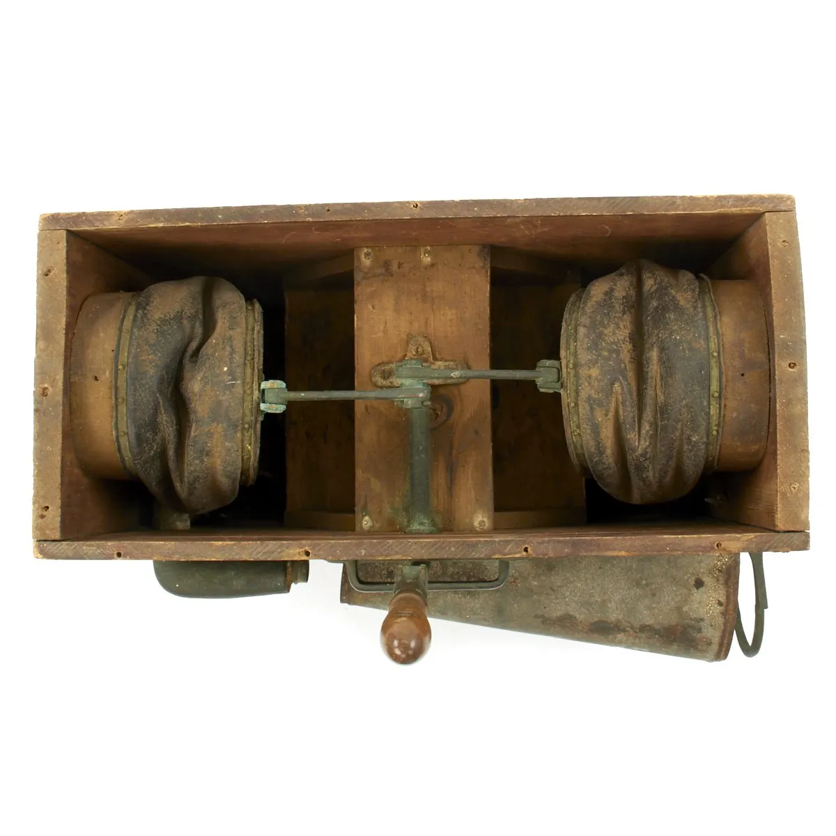 Original U.S. Lothrop's Patent of 1901 Dual Fog Horn in Chest made in Gloucester, Mass.