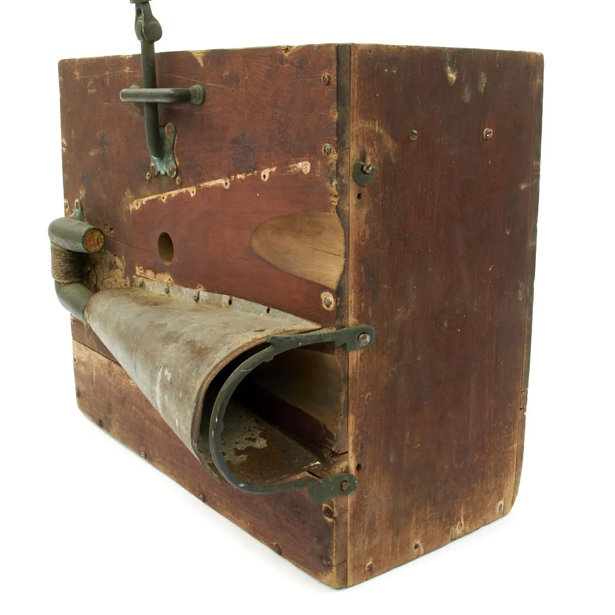 Original U.S. Lothrop's Patent of 1901 Dual Fog Horn in Chest made in Gloucester, Mass.