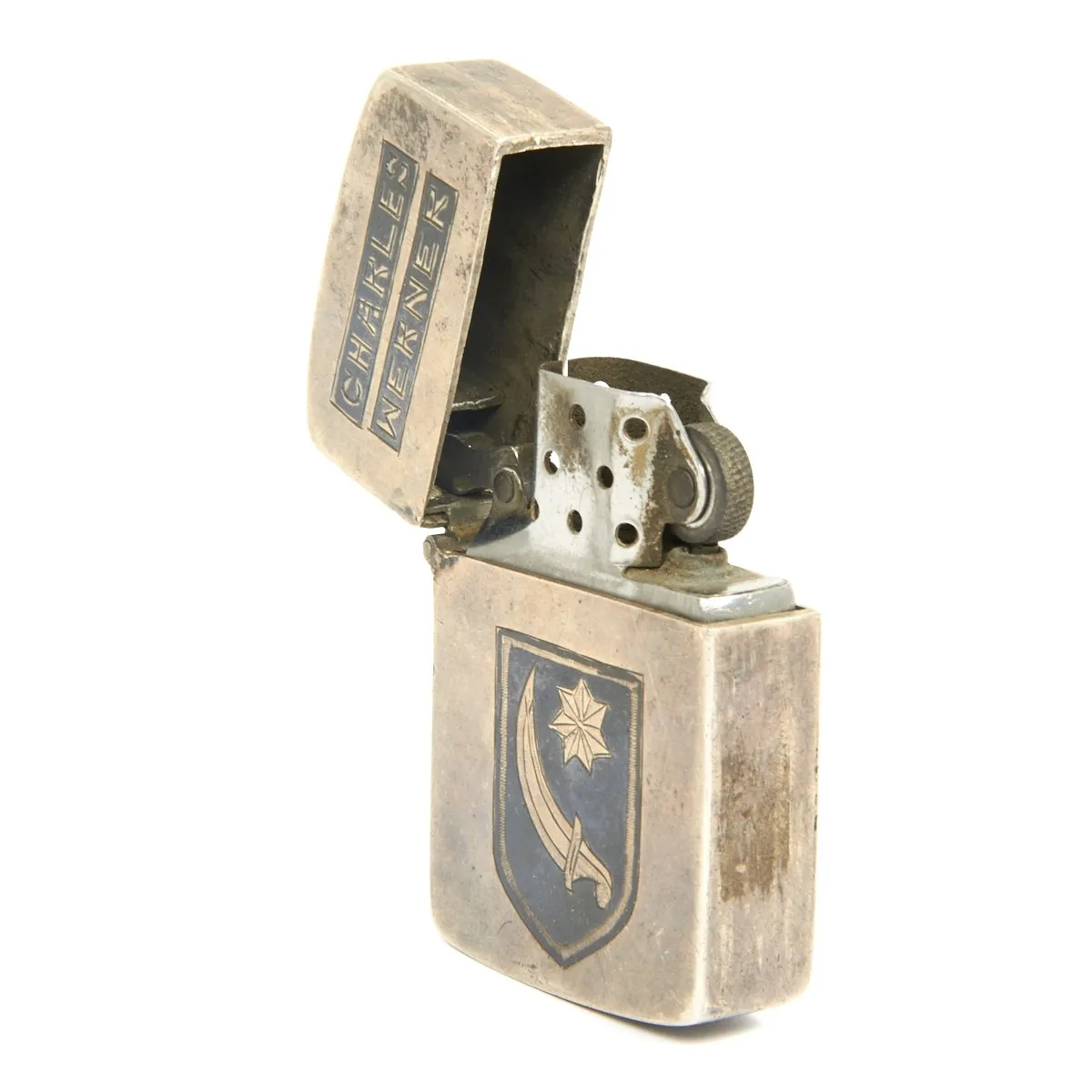 Original WWII U.S. Army Air Force Named Zippo Lighter - Iran 1945