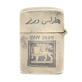 Original WWII U.S. Army Air Force Named Zippo Lighter - Iran 1945