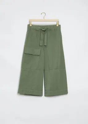 Paint Short Cotton Pant — Khaki