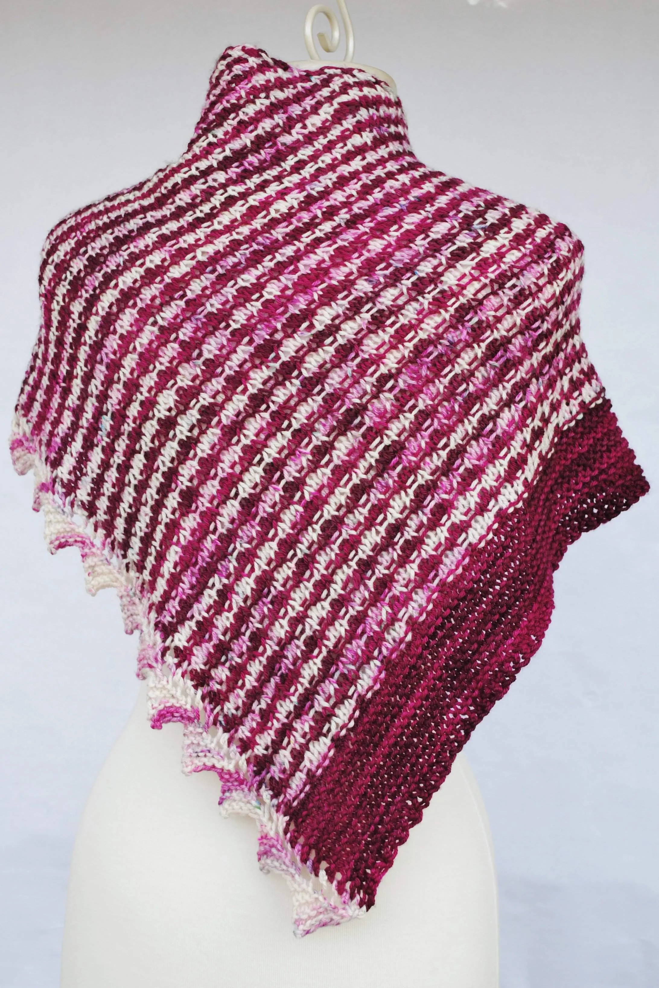 PDF Mercurial Stripes Shawl Knitting Pattern Digital Download