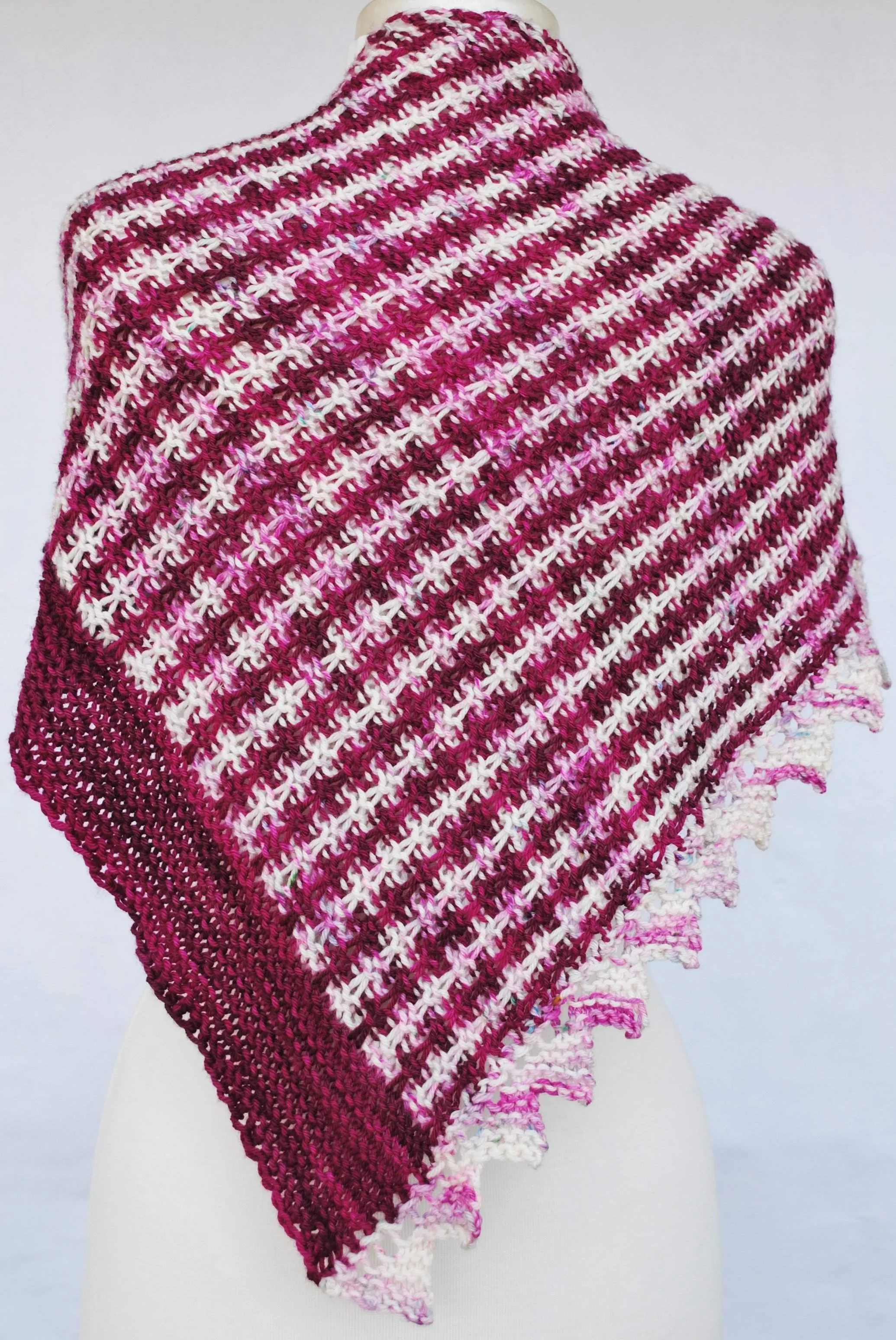 PDF Mercurial Stripes Shawl Knitting Pattern Digital Download