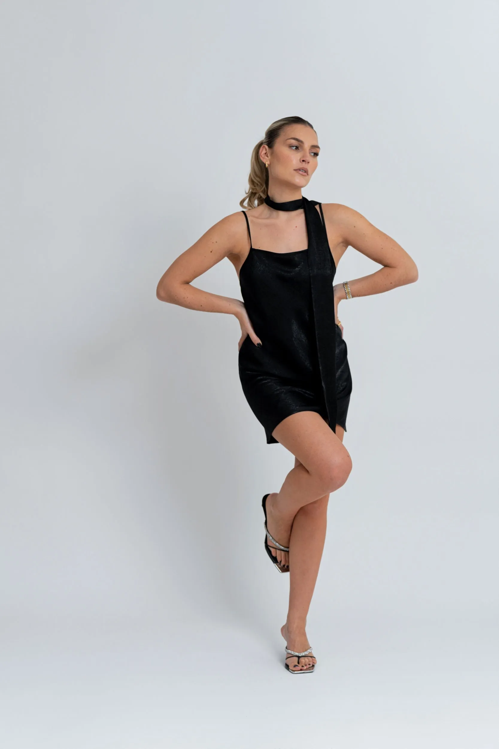 Petra Slip Dress Black