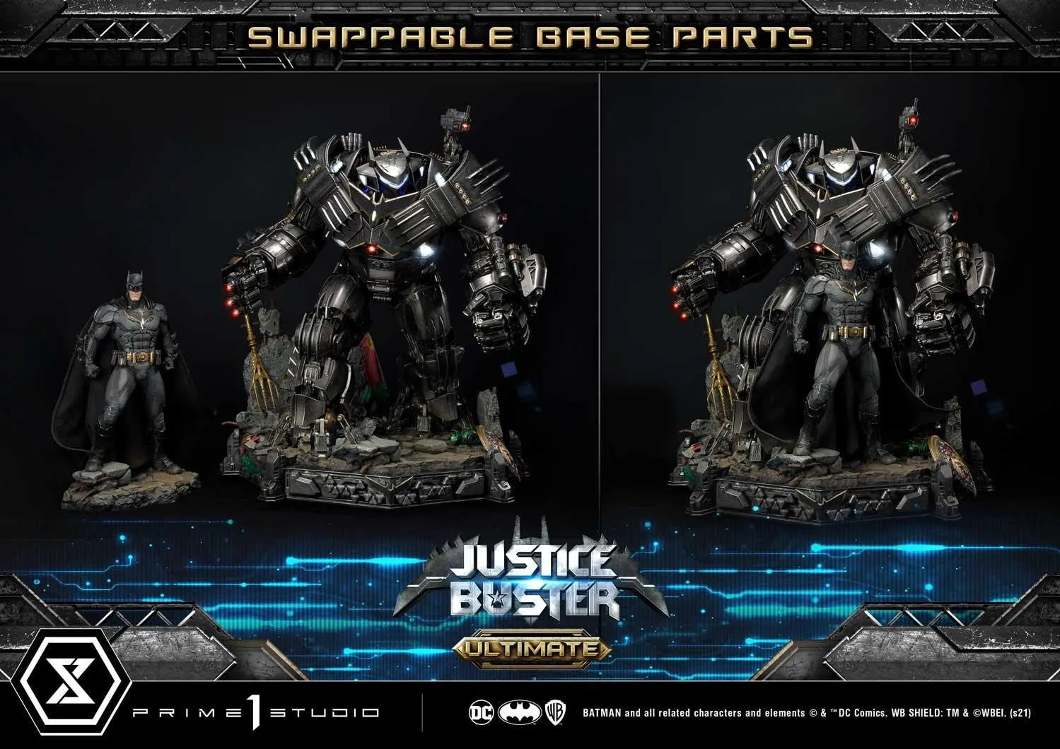 PRE-ORDER: Prime 1 Ultimate Museum Masterline Justice League (Comics) Justice Buster Design By Josh Nizzi Ultimate Version