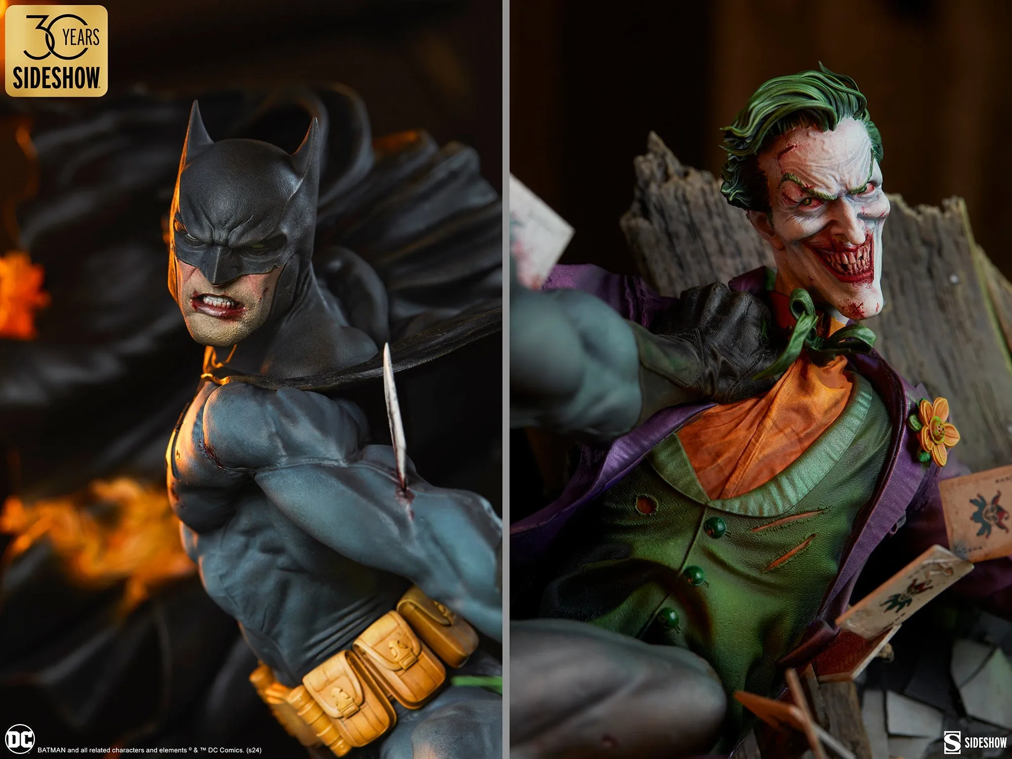 PRE-ORDER: Sideshow Collectibles Batman vs The Joker: Eternal Enemies Premium Format Figure