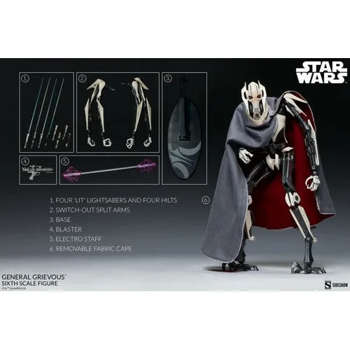 (PREORDER) 1:6 Star Wars - General Grievous Figure Sideshow