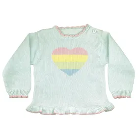 Rainbow Heart Sweater