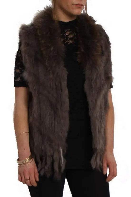 Real Fur Gilet Body warmer