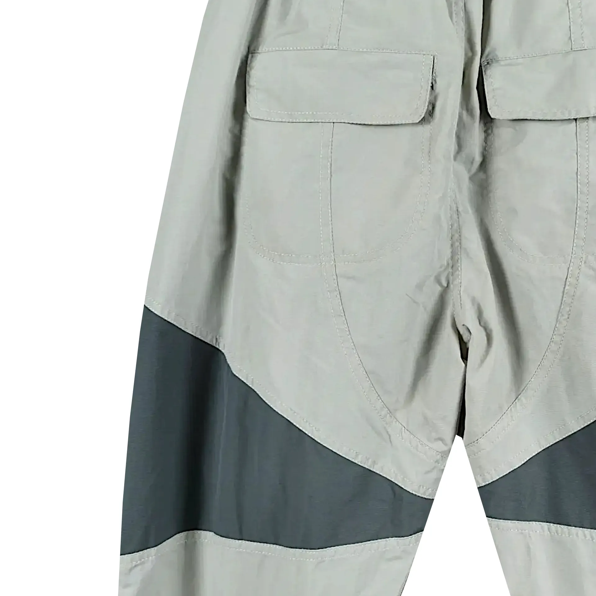 Relaxed fit Side zipper color block jogger