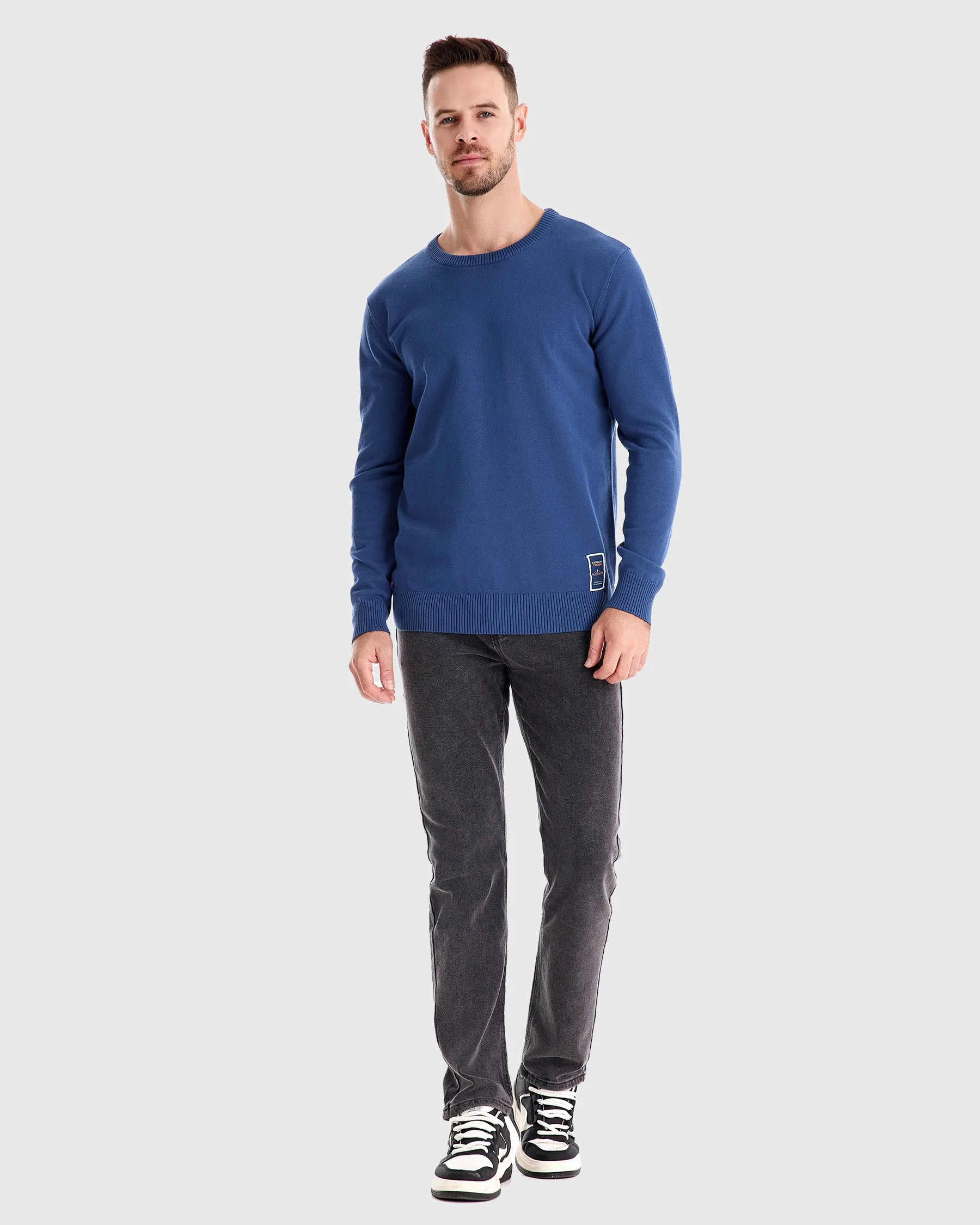 Ribbed Crew Neck Sweater New