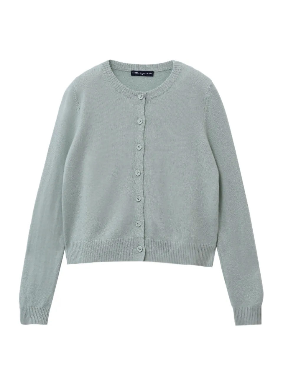 Round Neck Cardigan_Pistachio