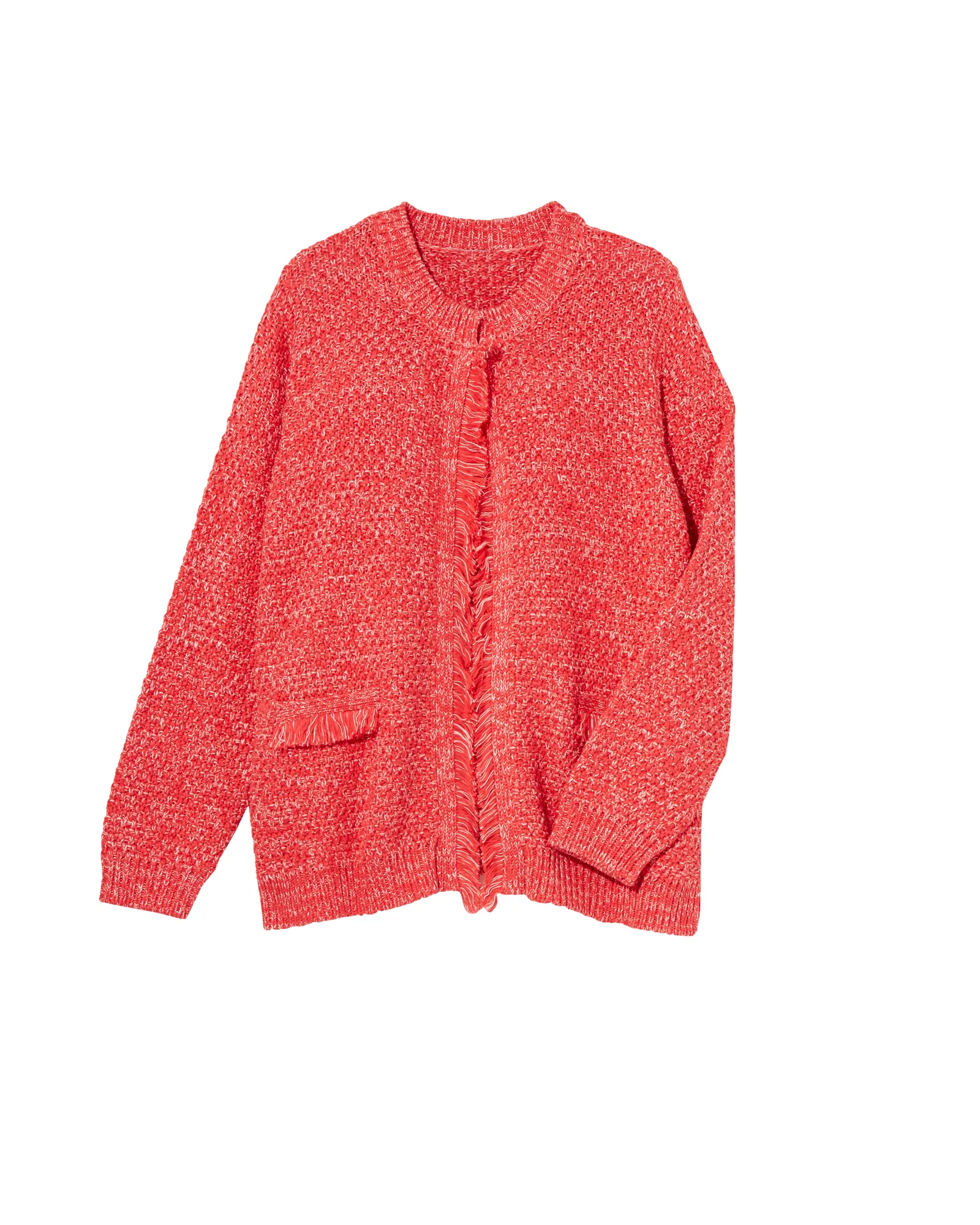 Sammi Fringed Jacket | Coral