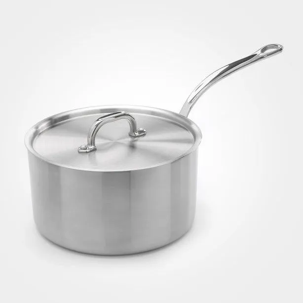 Samuel Groves Classic Non-Stick Stainless Steel Triply Saucepan with Lid