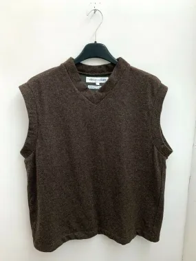 SHIRT Brown V Neck Vest