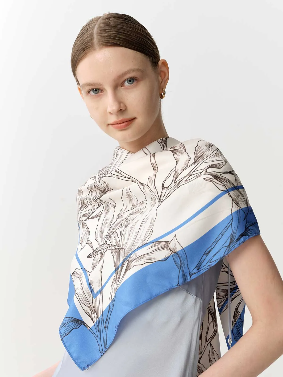 SILKINC Silk Multi-purpose Scarf and Cape