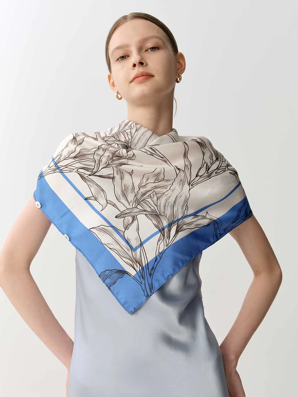 SILKINC Silk Multi-purpose Scarf and Cape