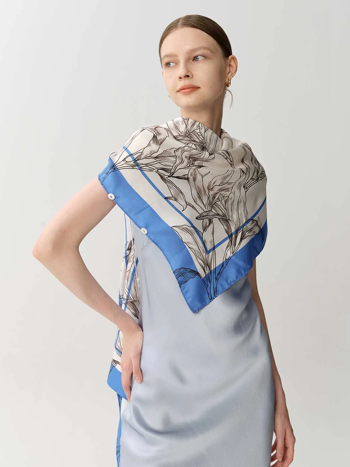 SILKINC Silk Multi-purpose Scarf and Cape