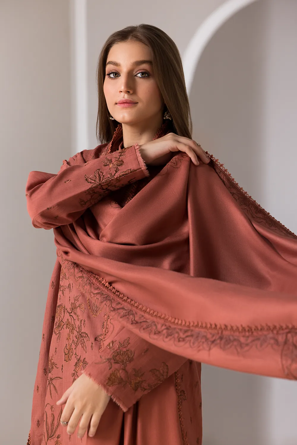 Sobia Nazir Winter with Shawl – Design 3B