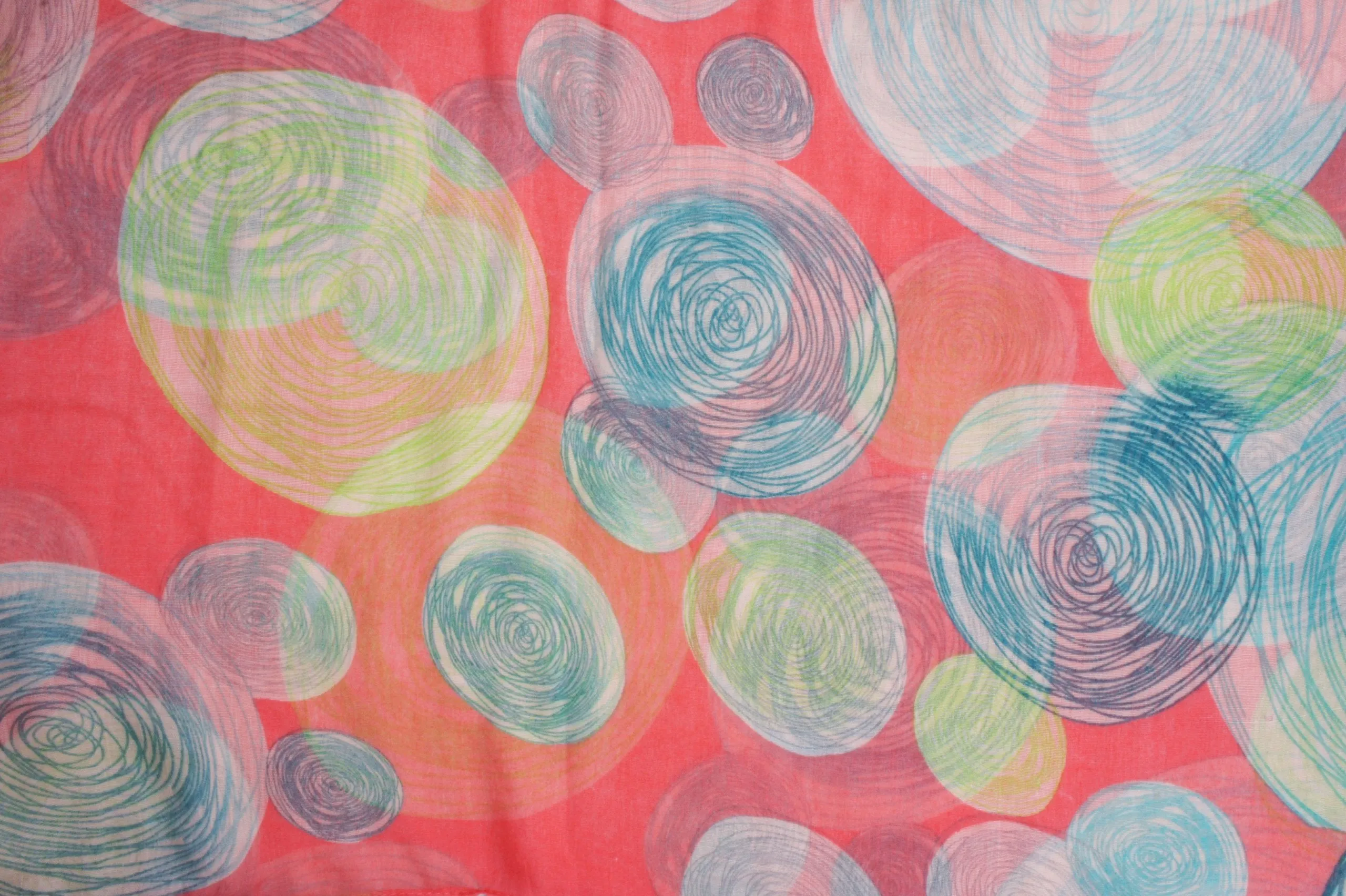 Soft Light Weight Various Print Sheer Infinity loop circle Scarf