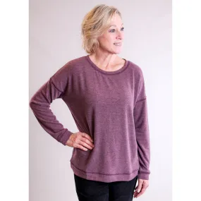 Staccato Round Neck Pullover with Long Sleeves