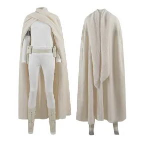 Star Wars Padme Amidala Costume Padme Cosplay White Battle Outfit