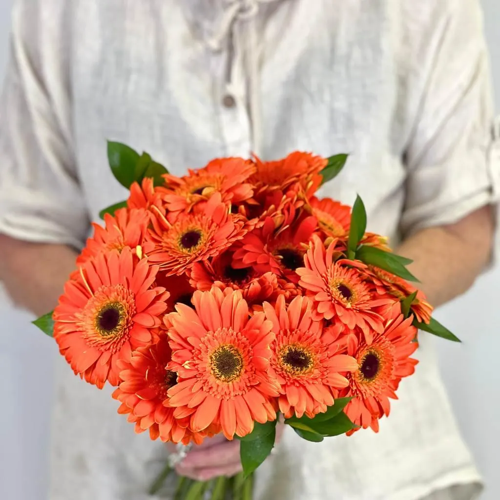 Sunburst Gerbera Daisy Flower Bouquet