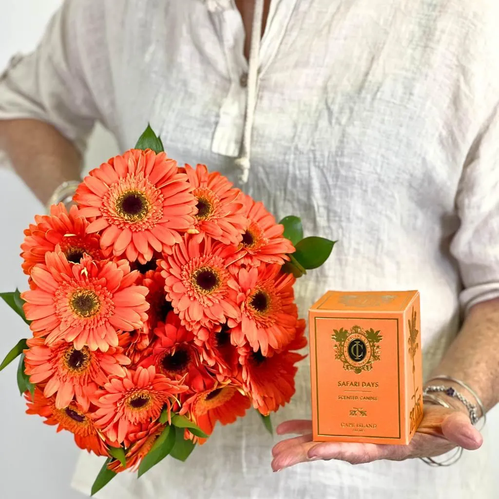 Sunburst Gerbera Daisy Flower Bouquet