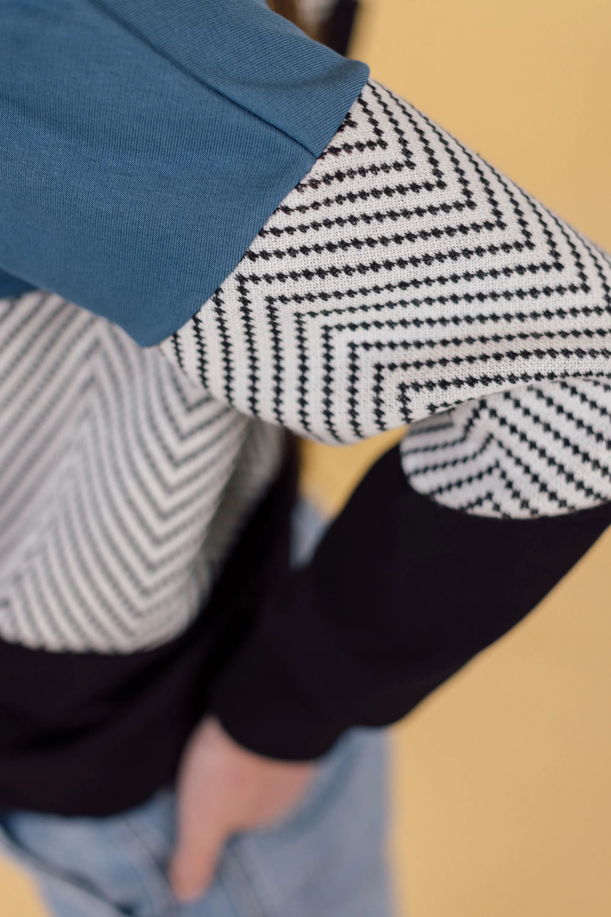 Sweater Mia Blue Herringbone