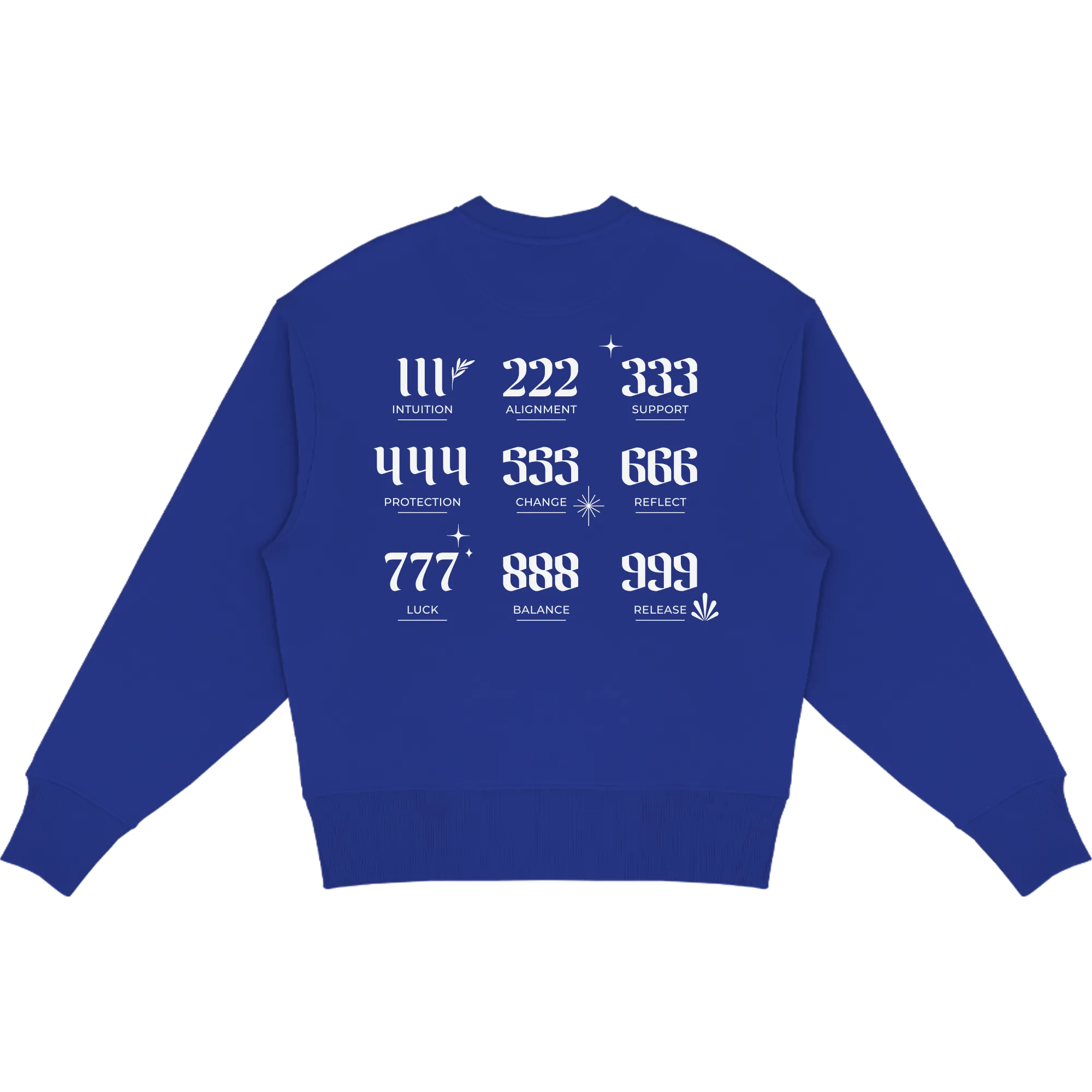 Sweater (Oversized) mit "Angel numbers" Motiv