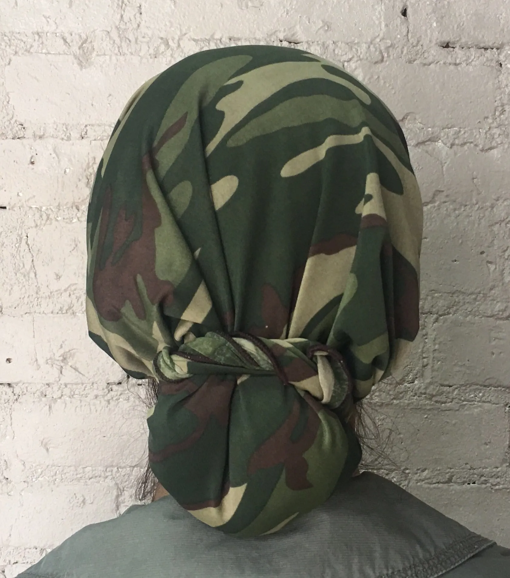 Swim Cap | Swimming Hat | Camouflage Military Pre Tied Head Wrap | Headcovers | Fashion Scarf Hair Cover for Men and Women