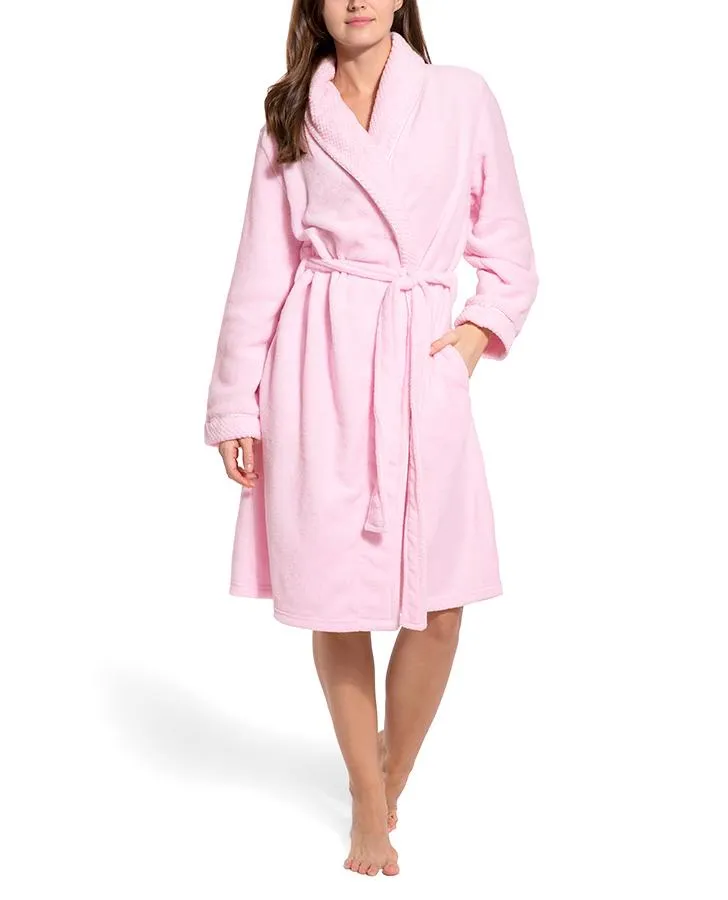 Textured Fleece Robe